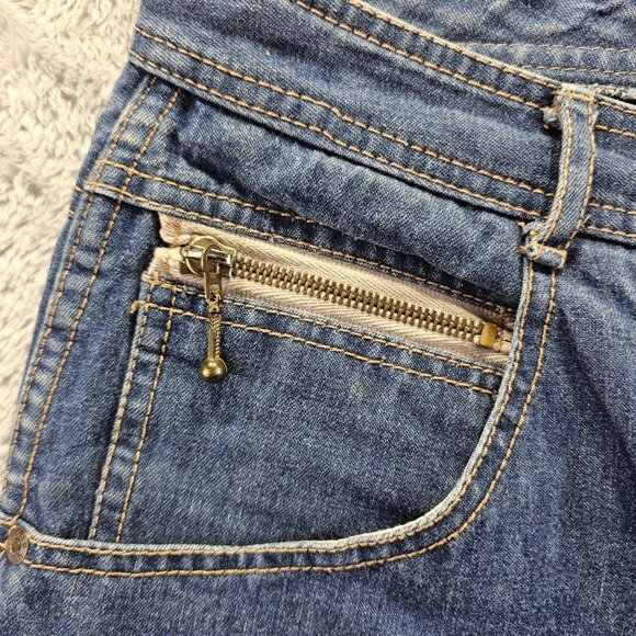 VTG Rose Hips Jeans Womens Measures 26x31 Dark Wash Zipper Pocket Relaxed - Picture 6 of 11